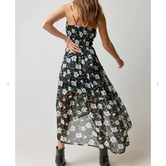 New Francesca’s Gorgeous Sleeveless High Low Maxi Dress With Adjustable Straps - Picture 6 of 14